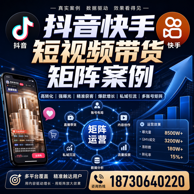 阳江短视频带货团队多平台矩阵自动分发案例