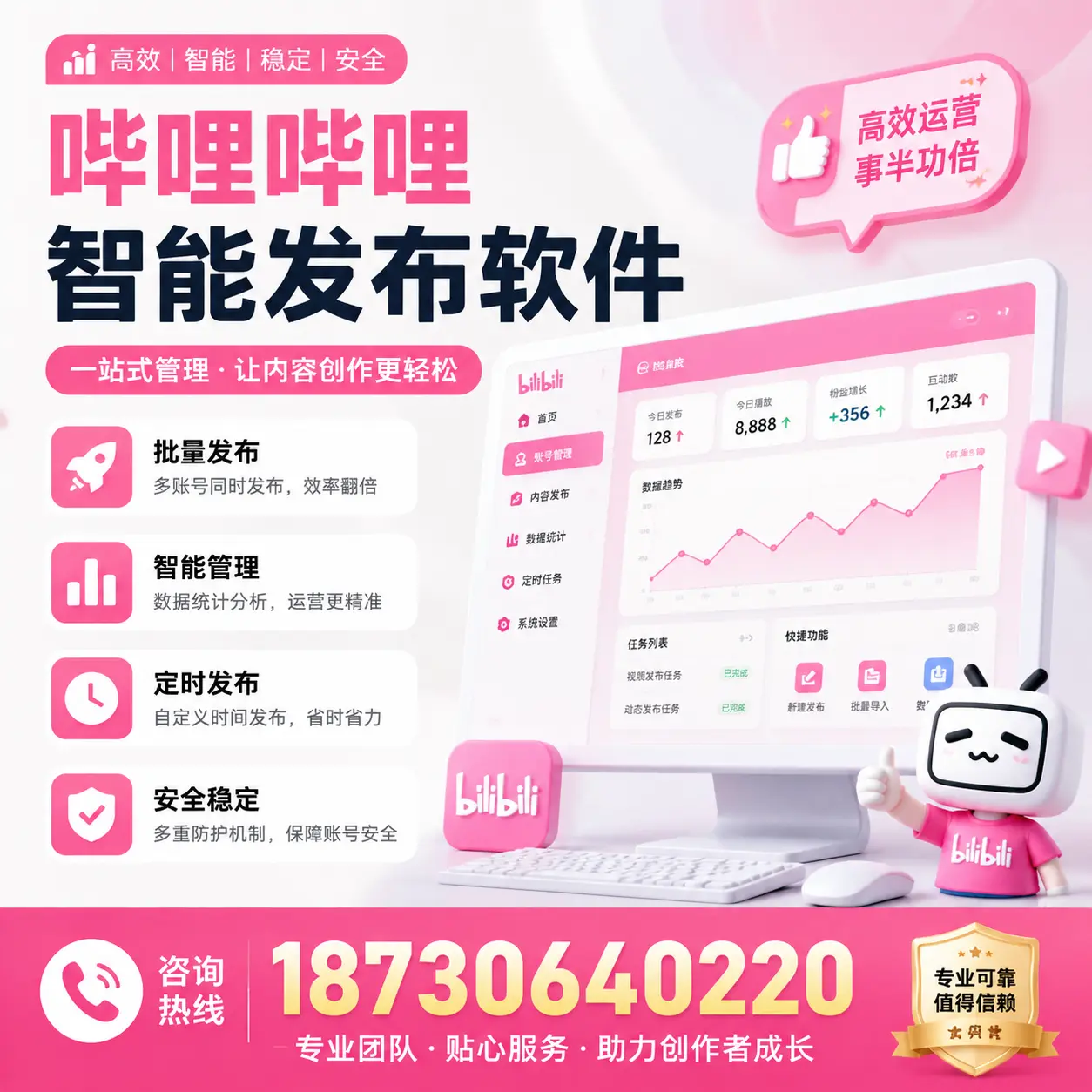 如何评估哔哩哔哩智能发布软件的ROI?阳江 企业必读